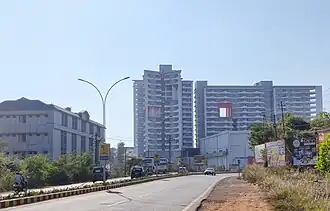 A view of highrise Beary's buildings at Deralakatte, Mangalore