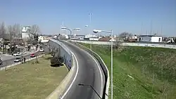 View of Presidente Perón Freeway in Villa Centenario.
