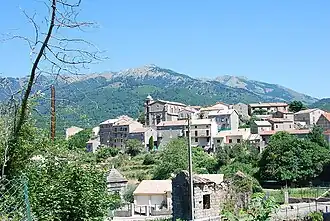 A view of the village of Cozzano