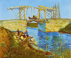 The Langlois Bridge at Arles with Women Washing, 1888, Kröller-Müller Museum, Otterlo, Netherlands (F397)