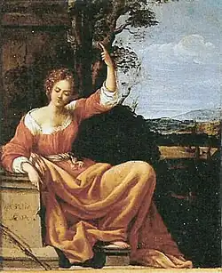 Self-Portrait or Muse, attributed by Lollobrigida to Virginia Vezzi (1630-1632).