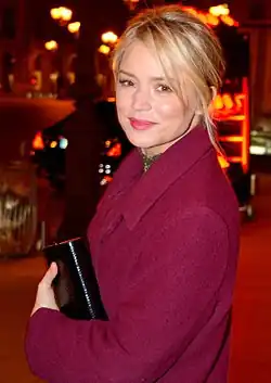 Virginie Efira poses for the camera