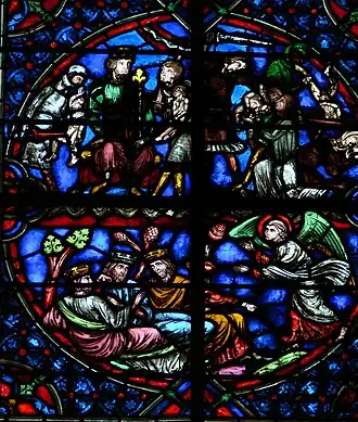 The Flight to Egypt and Adoration of the Magi (13th century)