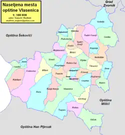 Location of Vlasenica