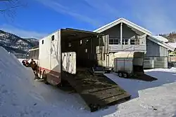 Image 281983 Repstad-bodied Volvo B10M, converted for transport of racing horses (from Bruck (vehicle))