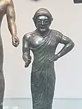 Detail of the bronze figurine