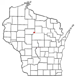 Location of Goodrich, Wisconsin