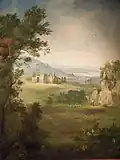 Duncanson landscape mural on the walls of the house