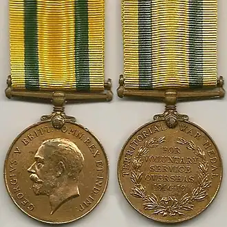 Photo of the Territorial War Medal