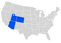 Location of teams in {{{title}}}