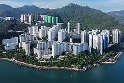 Aerial view of the city