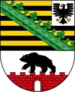 The coat of arms of Saxony-Anhalt