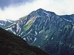 Mount Washiba seen from Sugoroku Mountain Villa
