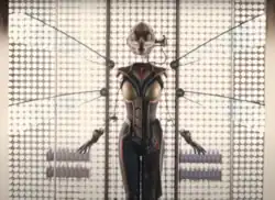 An unfinished version of the Wasp Suit