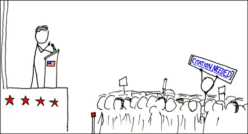 Image 81"Wikipedian Protester" at xkcd, by Randall Munroe (from Wikipedia:Featured pictures/Artwork/Others)