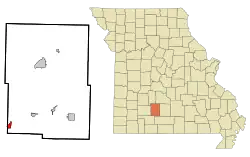 Location of Rogersville, Missouri