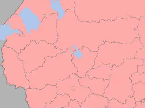 2009 Russian Second Division is located in Western part of Russia