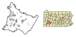 Location of North Irwin in Westmoreland County, Pennsylvania.