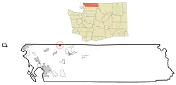 Location of Sumas, Washington