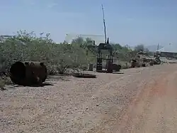Some of the mining equipment once used.
