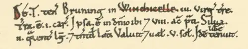 Wiggins Hill in the Domesday book