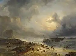 W, Nuijen,Shipwreck on a Rocky Coast, 1837, oil on canvas, 154 x 206&nbsp;cm, Rijksmuseum