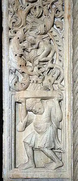 Right atlantid of Mantova Cathedral