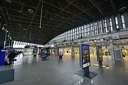 Interior of the station, 2018