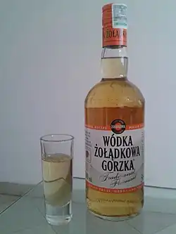 Wodka Zoladkowa Gorzka Traditional in the new bottle introduced in 2009.