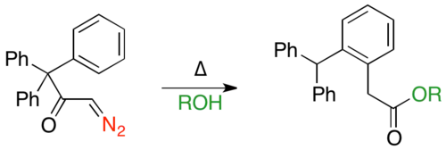 First example of vinylogous Wolff rearrangement.