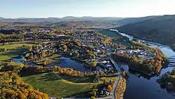 View of Woodsville, NH, from the north