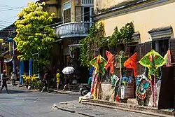 Different kites are sold at a shop in Hội An, Vietnam
