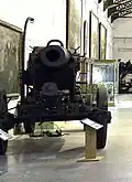 A Mrs 99 on its field carriage at the Royal Military Museum, Brussels.