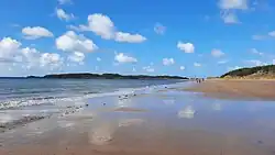 Ynys Llanddwyn from Newborough Beach at low tide