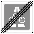 Sign 350.2 End of bicycle highway