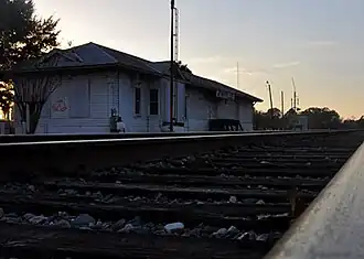 Old Zwolle Train Station on Main Street