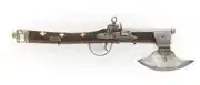 A pistol axe from the mid 17th century
