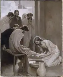 Jesus Washing the Feet of his Disciples, 1898