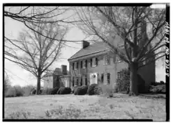 Perspective View of East (Front) Looking Southwest