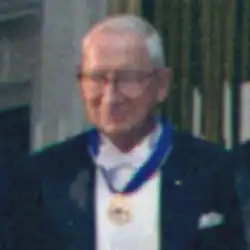 Behrens receiving the Presidential Medal of Freedom in 1970.